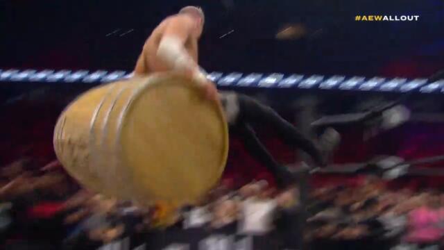 Дарби Алън срещу Джими Хавък срещу Джоуи Джанела - Мач с бъчви (AEW: С все сили)