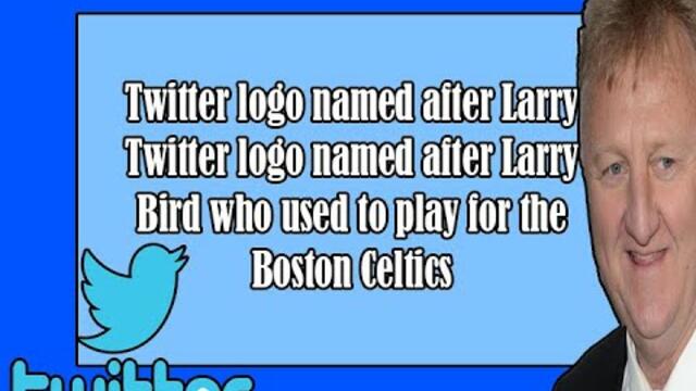 DekoTV  - Twitter logo named after Larry Bird who used to play for the Boston Celtics