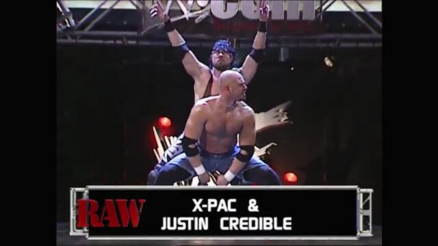 The Hardy Boyz vs Justin Credible & X-Pac (WWF Tag Team Championship)