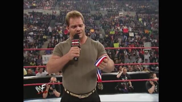 Chris Benoit,Kurt Angle gold medals story... (Raw 07.05.2001)