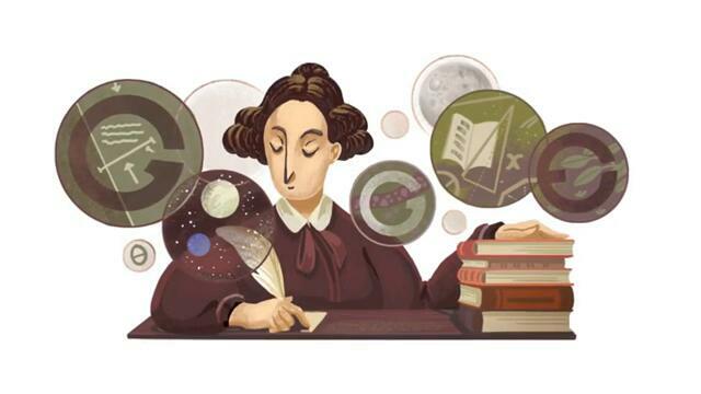 Изключителната Мери Самървил, математик, учен и писател почитаме днес с Гугъл! Mary Somerville Google Doodle