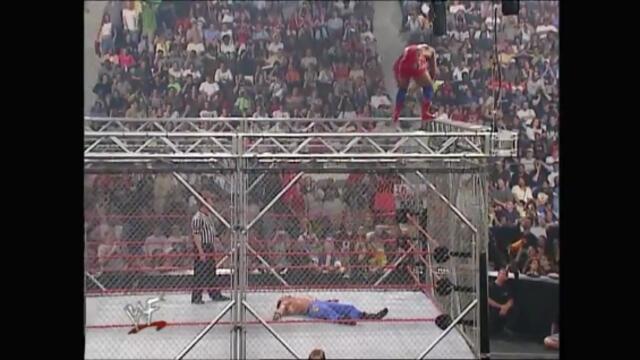 Kurt Angle vs Chris Benoit (WWF Steel Cage Match)
