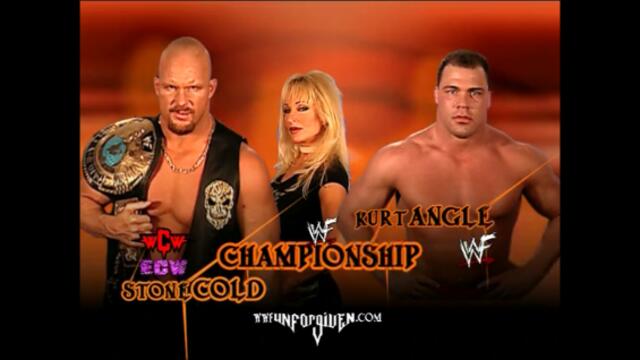 Kurt Angle vs Stone Cold Steve Austin (WWF Championship)
