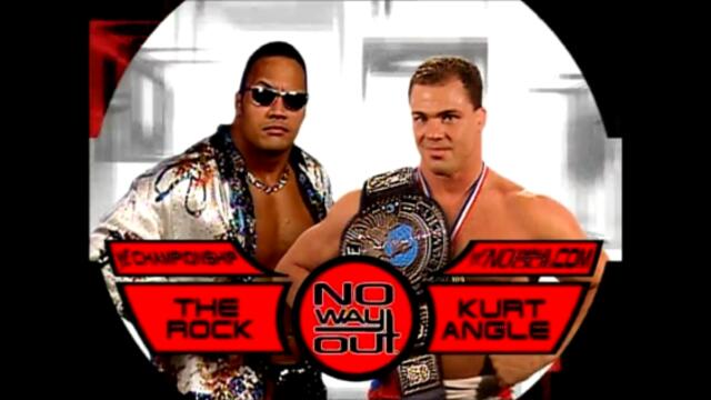 The Rock vs Kurt Angle (WWF Championship)