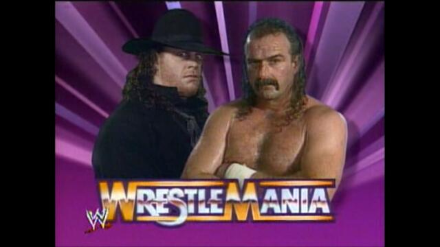WWF The Undertaker vs Jake Roberts from WrestleMania VIII