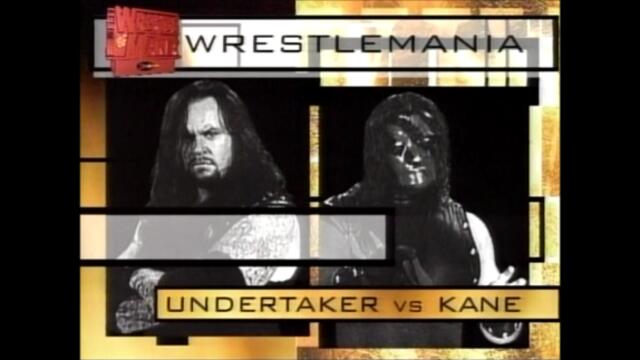 WWF The Undertaker vs Kane from WrestleMania XIV 1/2