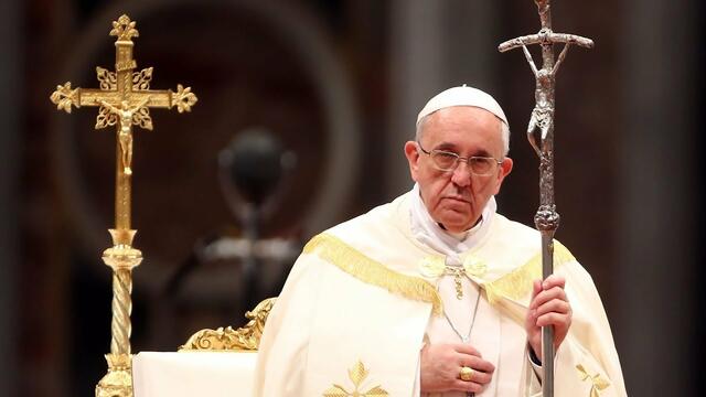 Папа Франциск пред празният площад базиликата Св.Петра (10.04.2020)