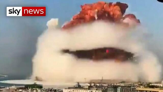 Ужасяваща Експлозия в Бейрут!!! VIDEO: Beirut blast caught on camera 4.08.2020
