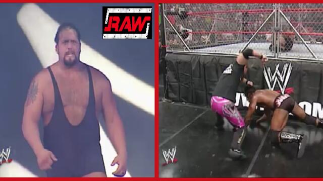 WWE Booker T vs The Big Show (Steel Cage match) Raw 07.10.2002
