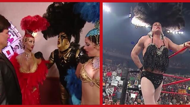 WWE William Regal vs Goldust in a Las Vegas Show Girl Match Raw 07.10.2002