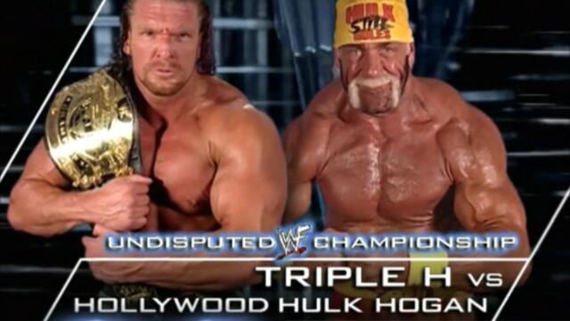 Hollywood Hulk Hogan vs Triple H Undisputed WWF Championship Backlash (2002)