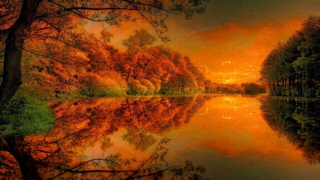 🍁🍂 Цветовете на природата - есен ... (музика Сергей Чекалин)🍁🍂