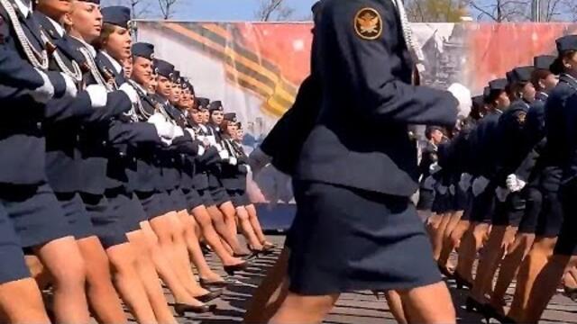 Russian Police Girls Parade in Ryazan, Russia