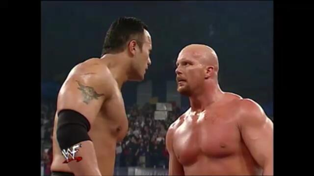 Steve Austin, The Rock & The Undertaker vs Kurt Angle, Rikishi & Kane Main Event (SD 18.01.2001)