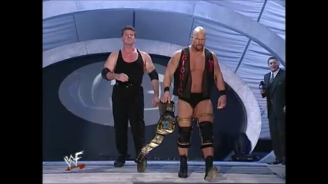 Chris Benoit & Chris Jericho vs Steve Austin & Vince McMahon Main Event (SD 07.06.2001)