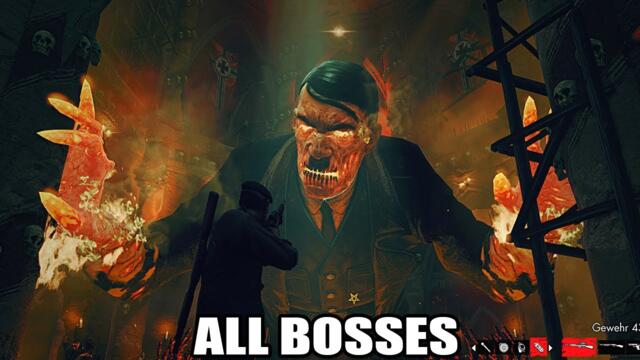 Zombie Army Trilogy - All Bosses (With Cutscenes) HD 1080p60 PC