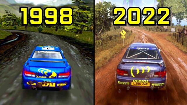 Evolution of Colin McRae DiRT 1998-2022