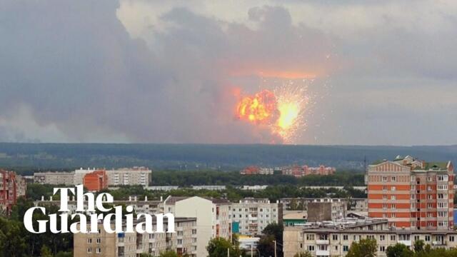 Explosions rock Russian ammunition depot in Siberia