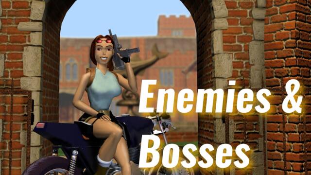 Tomb Raider 1 - All Enemies & Bosses