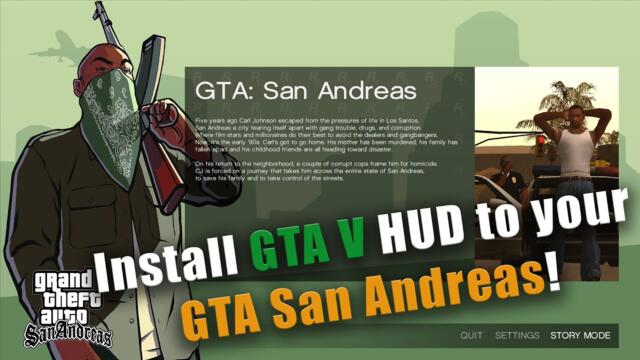 Tutorial How To Install GTA V HUD UI Mod to GTA San Andreas