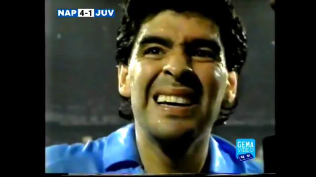 Napoli vs Juventus 5-1 Supercoppa 1990