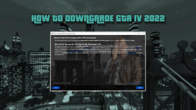 Full GTA IV: Complete Edition Downgrader Guide 2023+ {Easy}