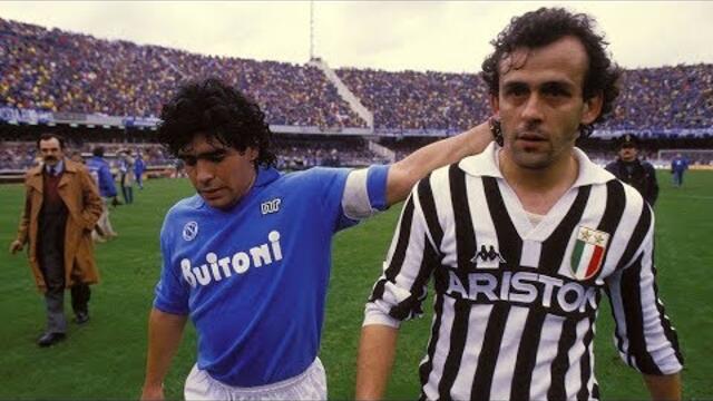 Michel Platini Vs Maradona 1986 - Juventus x Napoli