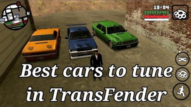 Best cars to tune in TransFender (GTA San Andreas) Remastered