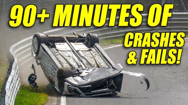NÜRBURGRING XXL CRASH & FAIL Compilation | 90+ MINUTES of Nordschleife Crashes & Fails!