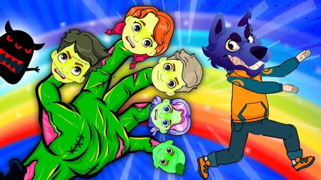 Zombie Finger Family + Wheels On The Bus + More | Nursery Rhymes & Kids Songs