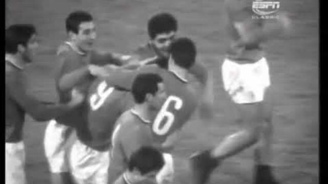 Митичният гол на Гунди, част от репортажа на ESPN за мача Англия   България от   1968 г.