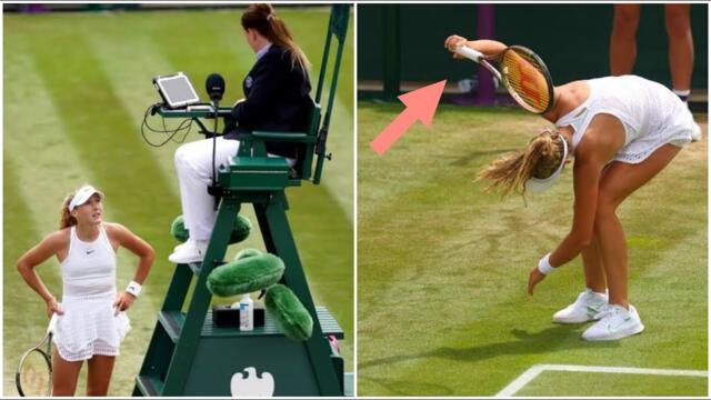Mirra andreeva controversial racquet throw | Andreeva angry vs umpire