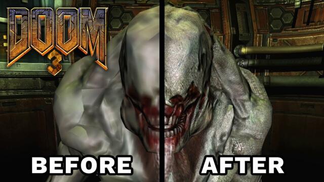 Doom 3 Textures Upscaled With AI