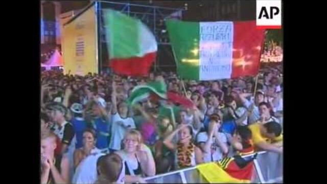 Fans react to Italy's last-minute extra time win over Germans