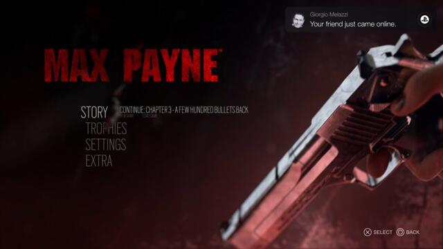 MAX PAYNE Remake PS5 - Main Menu concept
