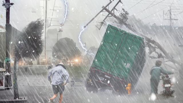 Emergency Evacuation in Japan! Storm Khanun causes hail and flooding in Okinawa