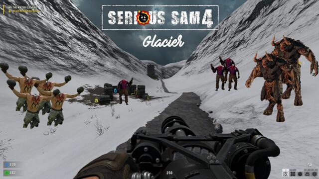 Serious Sam 4 - The Sirian Star Reworked - WIP - Glacier | 4K