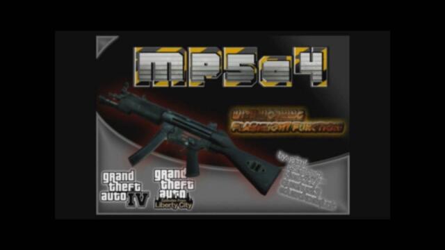 MP5a4 with WORKING FLASHLIGHT for GTA IV and GTA: EFLC