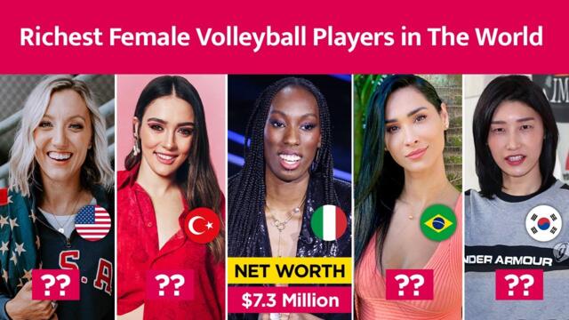 Top 20 Richest Female Volleyball Players in The World