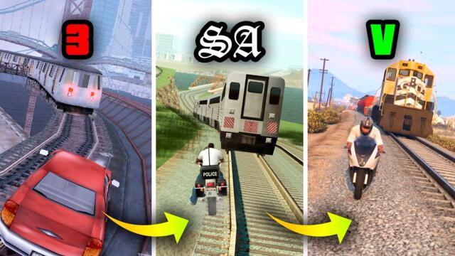 Following the Train in GTA Games (Evolution)