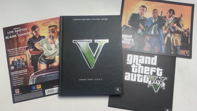 Grand Theft Auto V Limited Edition Strategy Guide Unboxing