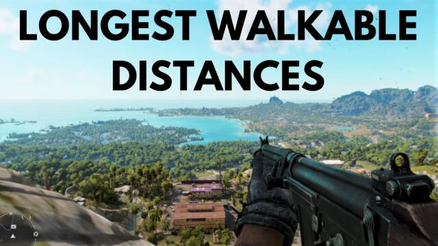 Longest Walkable Distances in a Video Game
