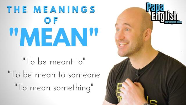 Meanings of "Mean" - English Expressions