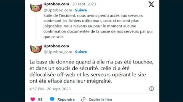 Uptobox en panne : vers la fin définitive du plus grand site de téléchargement français ?