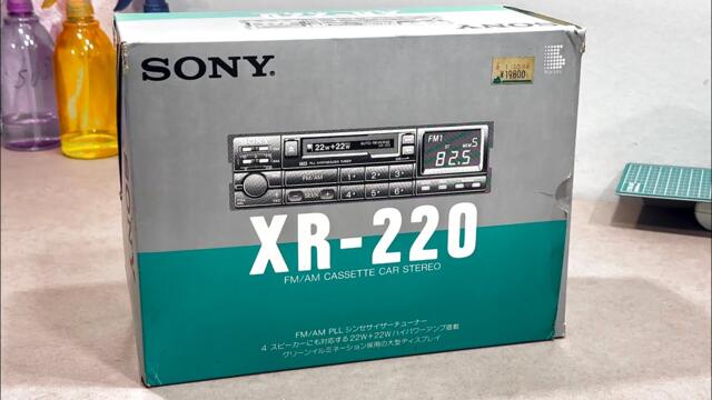 Unboxing Vintage 1989 SONY XR-220 FM/AM CASSETTE CAR STEREO