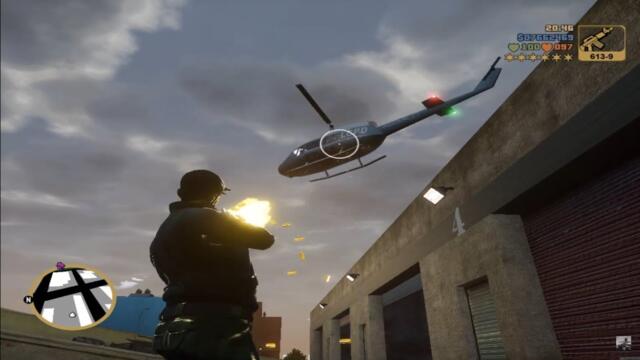 GTA 3 Definitive Edition Epic 6 Stars Police Shootout +Escape