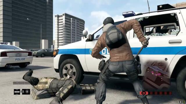 Watch Dogs/Chaos/Police & FBI Shootout/Train Escape With Bodyguard Team