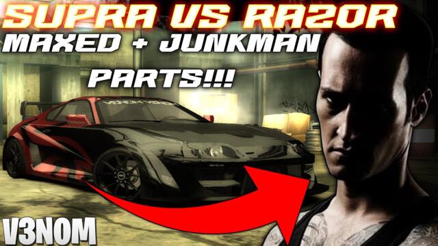 Need for Speed Most Wanted Beating Razor by maxed supra + Junkman!