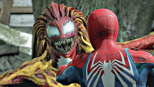 Spider-Man 2 Venom MJ Scream Boss Fight Vs Spider-Man Scene (2023) PS5 4K 60FPS
