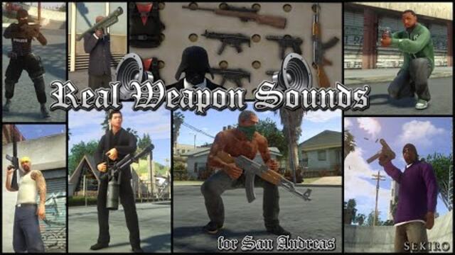 Real Weapon Sounds for GTA San Andreas (new vs default comparison)